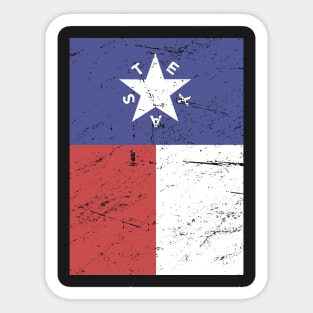 Retro Style Texas Flag Sticker